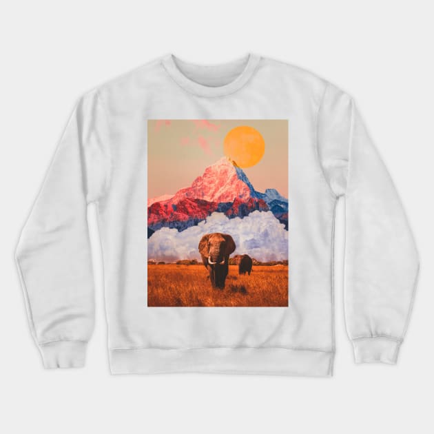 Elephant Crewneck Sweatshirt by Ali del sogno